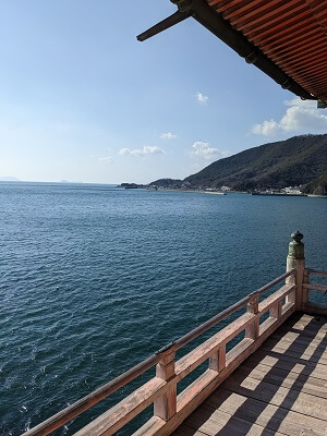 阿伏兎観音堂から見た海の景色